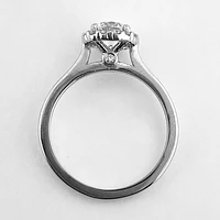 Round Cut Engagement Ring With Halo