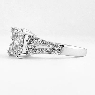 Diamond Cluster Ring