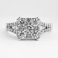 Diamond Cluster Ring