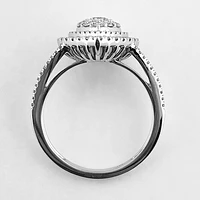 Pear Shape Diamond Cluster Ring