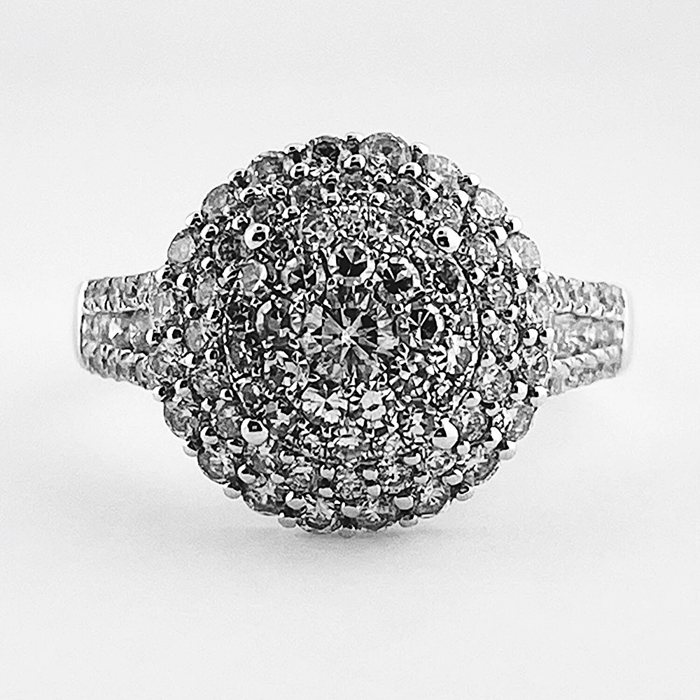 Diamond Cluster Ring