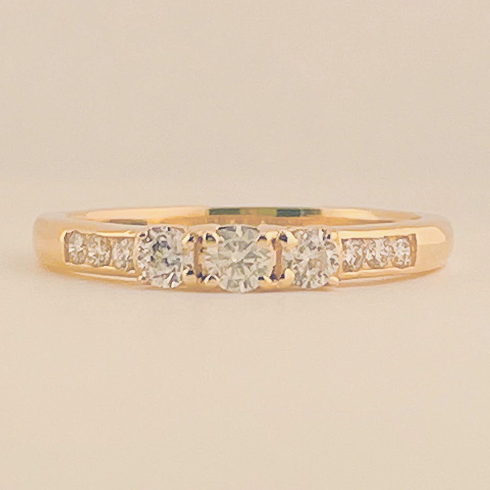 Three Stone Engagement Ring