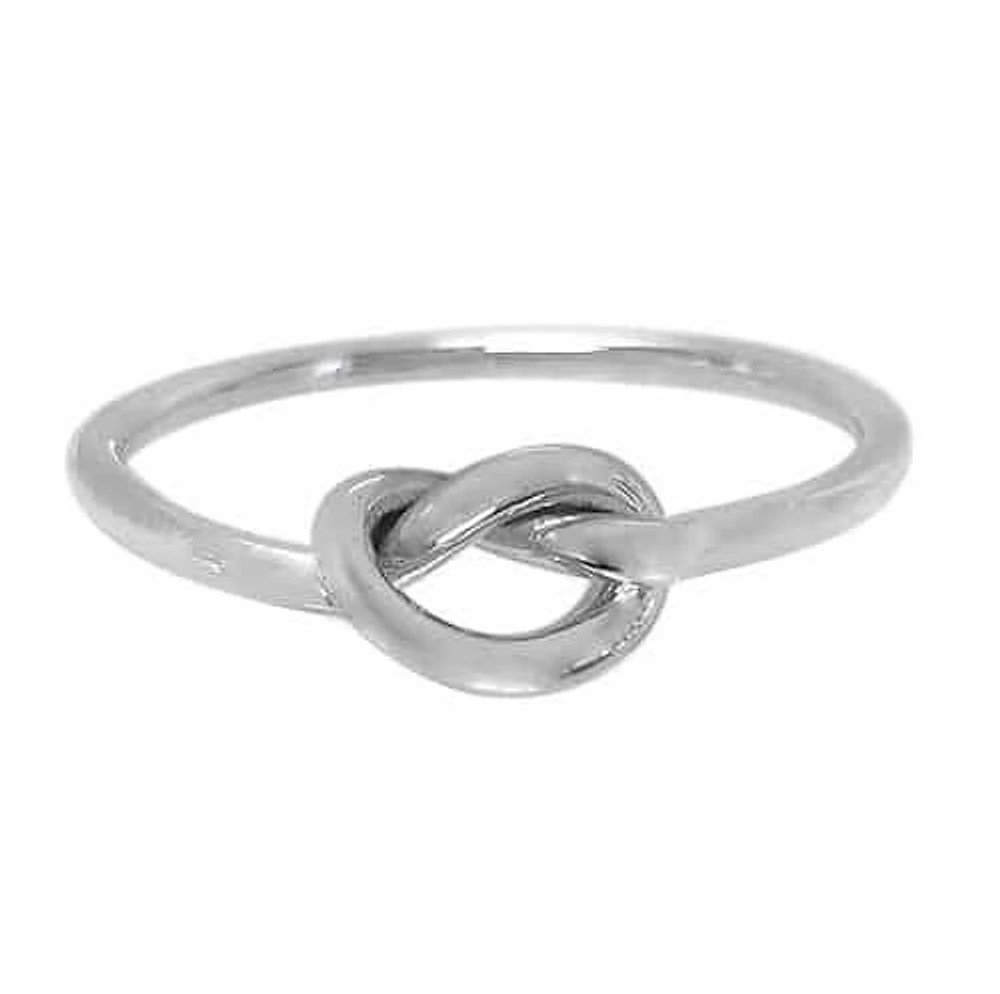 Sterling Silver ring with knotted design