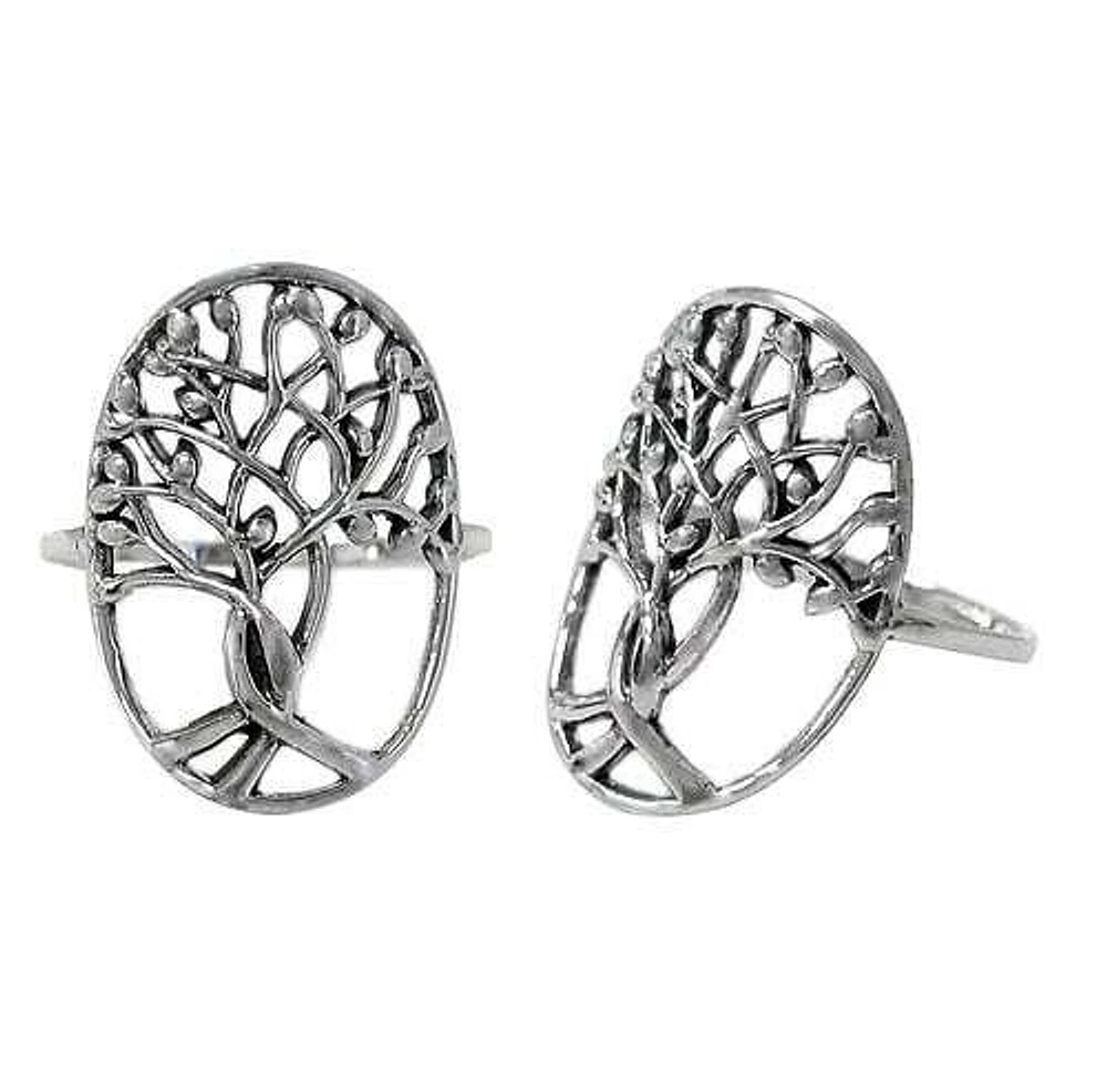 Sterling Silver, Tree Of Life Ring