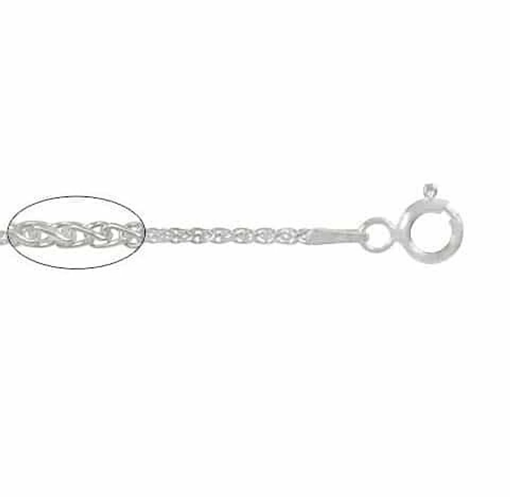 Sterling Silver, 1.4mm Spiga Chain