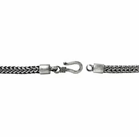 Sterling Silver With Oxidized, 2.5mm Chain