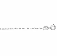 Sterling Silver, 1.5mm Twisted Oval Link Chain