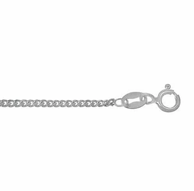 Sterling Silver, 0.9mm Curb Chain