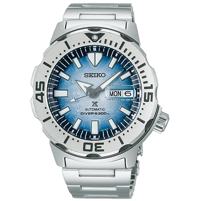 Seiko Prospex " MONSTER "  Arctic Edition Blue Dial 43MM Automatic Save The Ocean SRPG57K1