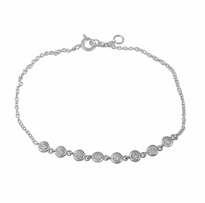 Sterling Silver With Rhodium