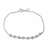 Sterling Silver With Rhodium