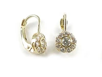 10K Yellow Gold Ball C.Z Children's Earrings