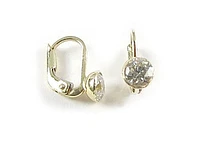 10K Yellow Gold C.Z Ball Children's Earrings