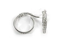 10K White Gold C.Z Earrings