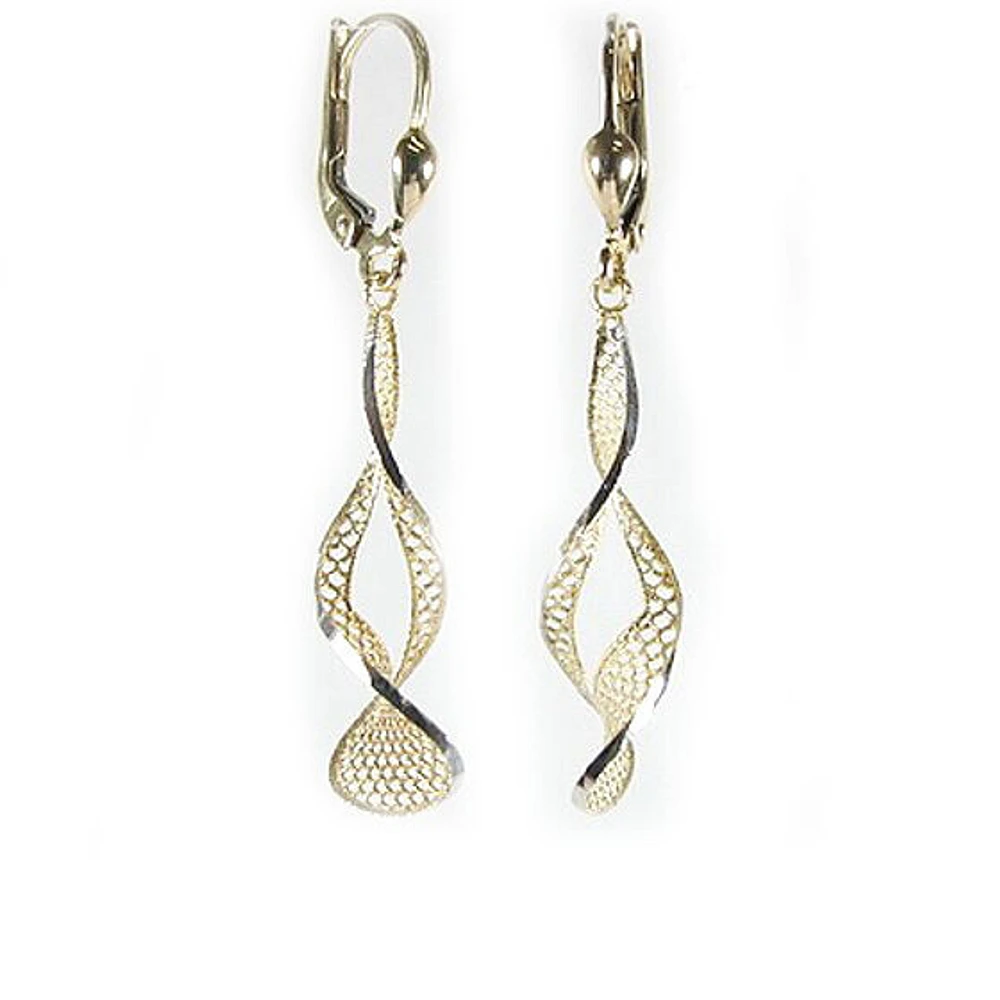 10K Yellow Gold Dangle Earrings