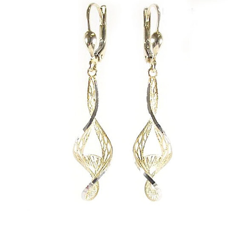 10K Yellow Gold Dangle Earrings