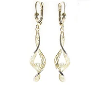 10K Yellow Gold Dangle Earrings