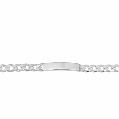 Sterling Silver ID Bracelet, 4.5mm Curb Link