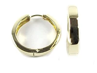 10K Yellow Gold Polished Huggy Earrings