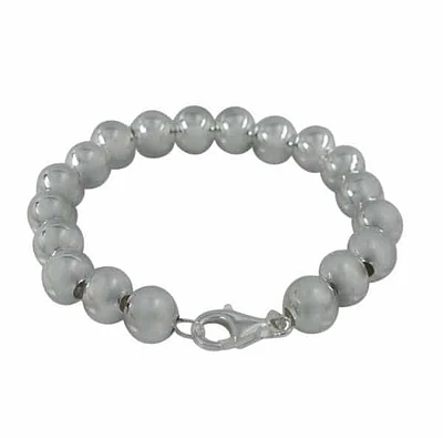 Sterling Silver, 8mm Ball Bead Bracelet
