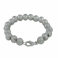 Sterling Silver, 8mm Ball Bead Bracelet
