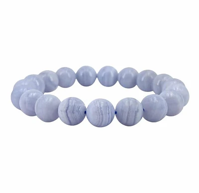 Blue Lace Agate Elastic Bracelet 6, 8 & 10mm