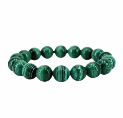 Malachite Elastic Bracelet 6, 8 & 10mm