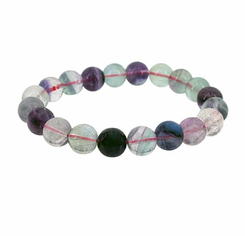 Fluorite Elastic Bracelet 6, 8 & 10mm