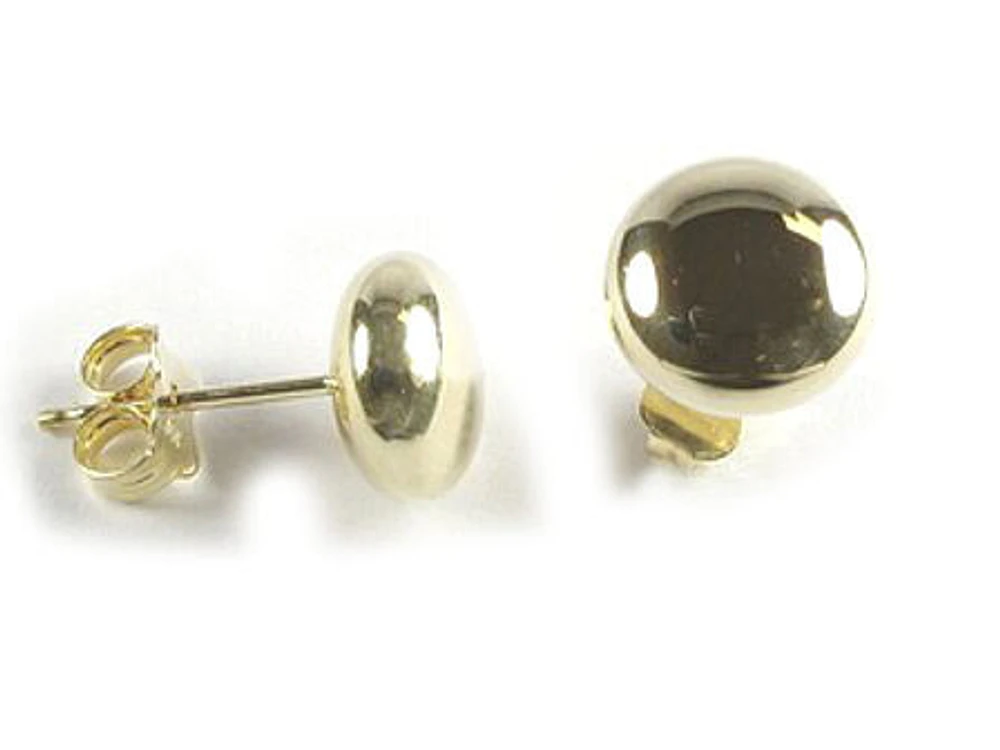 10K Yellow Gold Polished Stud Earrings