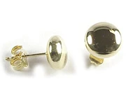 10K Yellow Gold Polished Stud Earrings