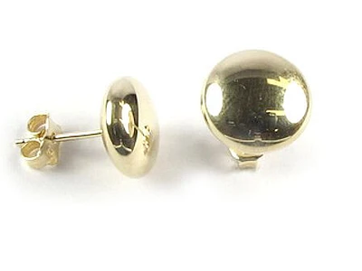 10K Yellow Gold Polished Stud Earrings