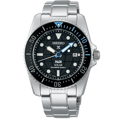 Seiko Prospex Black Dial 39MM PADI Solar SNE575