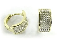 10K Yellow Gold C.Z Earrings