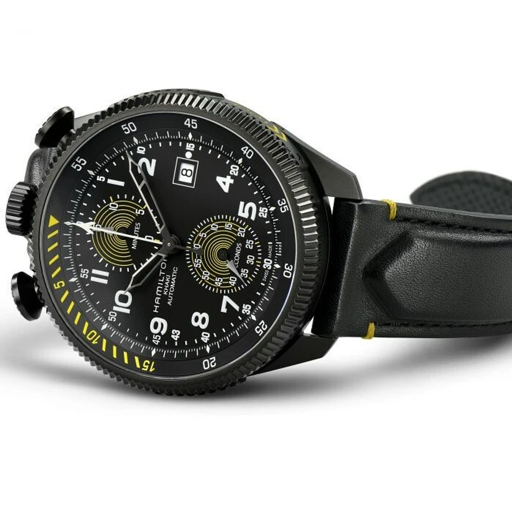 Khaki Aviation Black Dial 46MM Automatic Takeoff Auto Chrono - Limited Edition H76776733