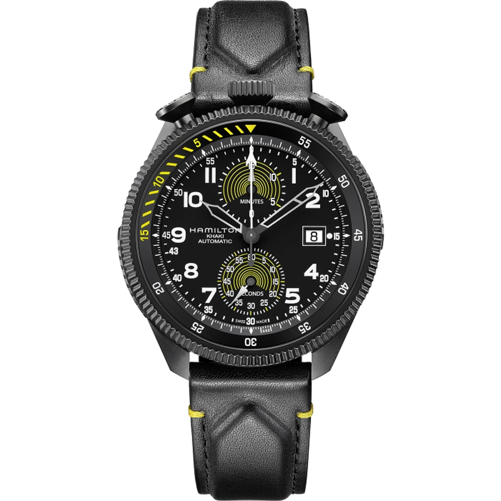 Khaki Aviation Black Dial 46MM Automatic Takeoff Auto Chrono - Limited Edition H76776733