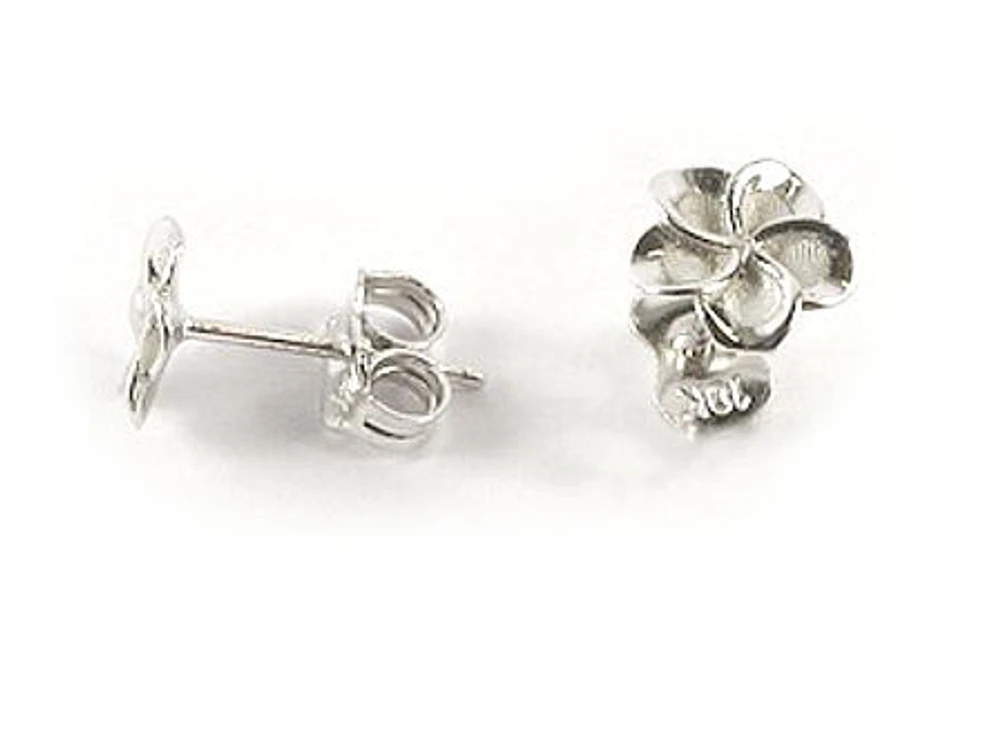 10K Gold Flower Stud Earrings