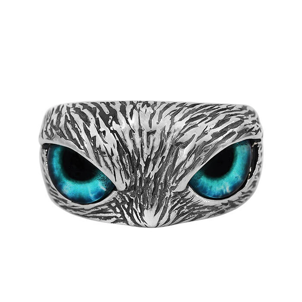 Sterling Silver, Owl Head Ring