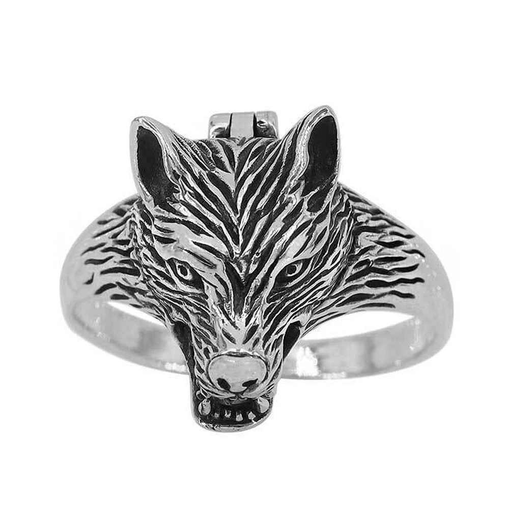 Sterling Silver, 17mm Poison Wolf Ring