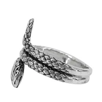 Sterling Silver, 24mm Snake Ring