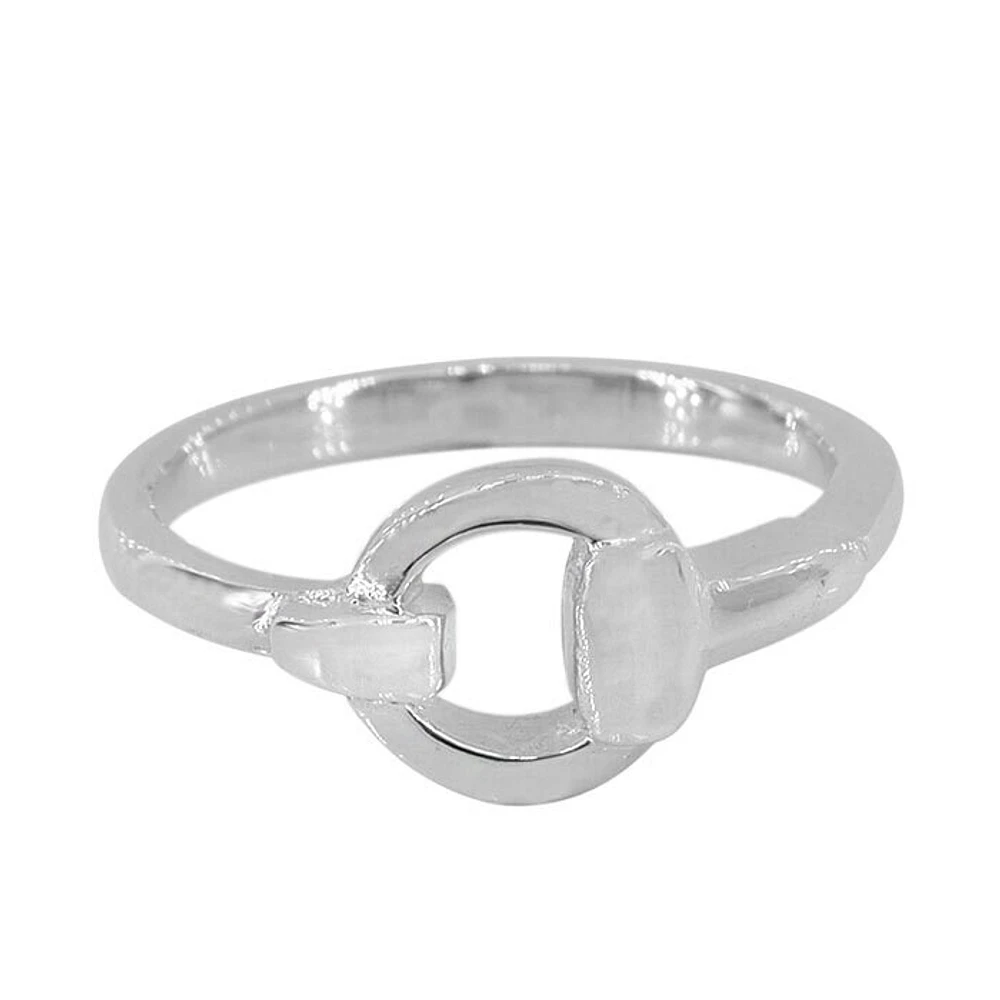 Sterling Silver, 9mm Loop Ring, 2mm Band