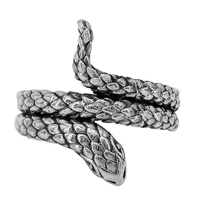 Sterling Silver, 24mm Snake Ring