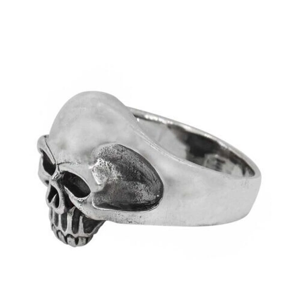 Sterling Silver, Skull Head Ring, 17mm Width