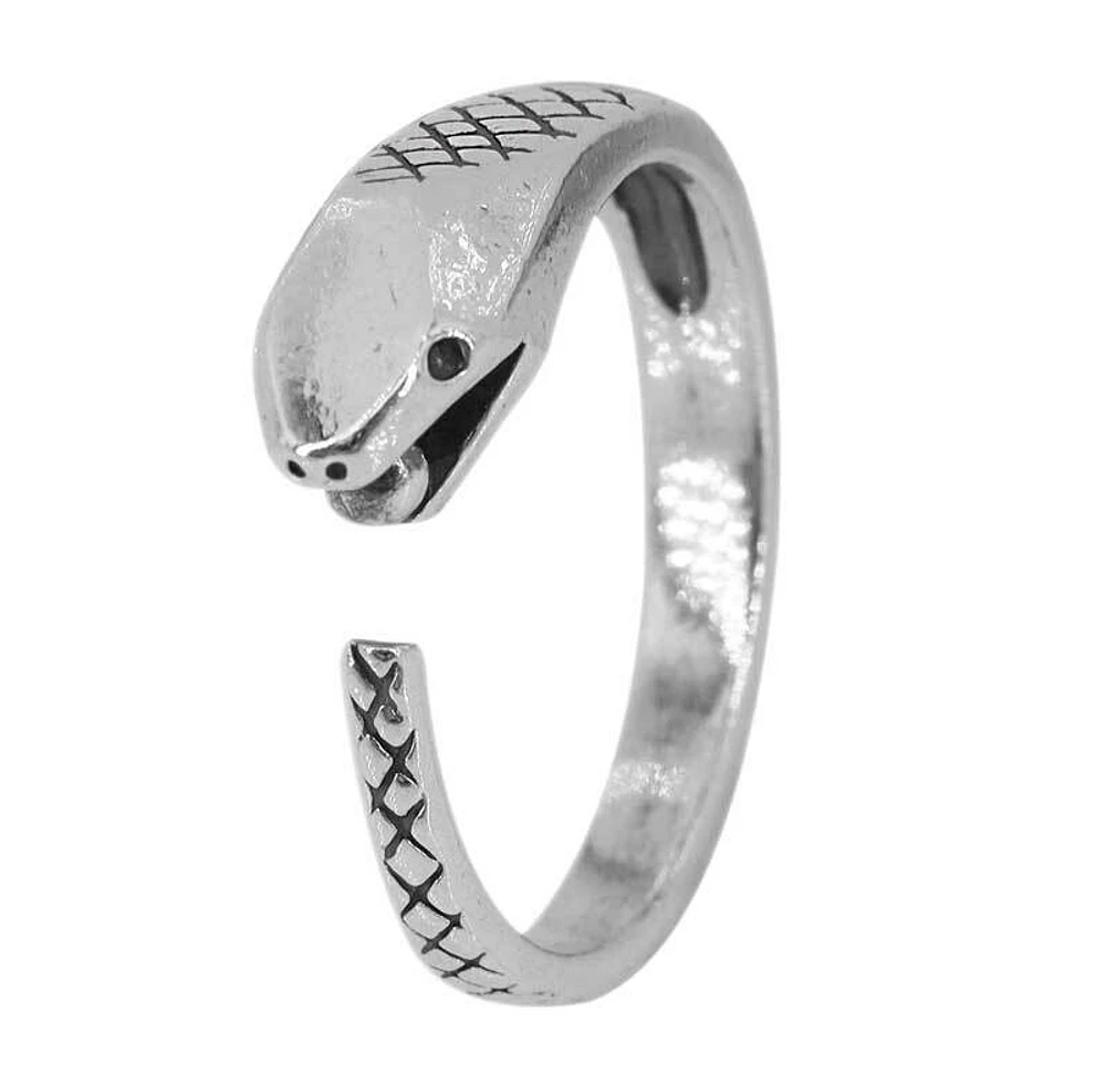 Sterling Silver, Adjustable Snake Ring