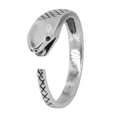 Sterling Silver, Adjustable Snake Ring