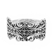 Sterling Silver, Swirl Ring, 111mm Width