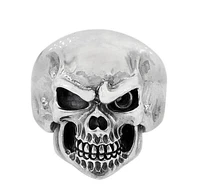 Sterling Silver, Skull Head Ring