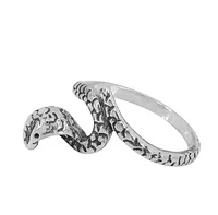 Sterling Silver, Snake Ring, 15mm Width