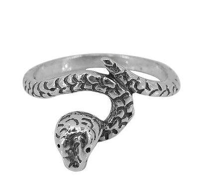 Sterling Silver, Snake Ring, 15mm Width