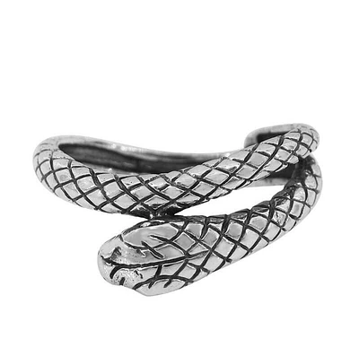 Sterling Silver, Snake Ring, 10mm Width