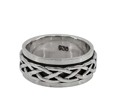 Sterling Silver, Spin Ring, 8mm Width